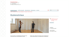 Desktop Screenshot of musikerwohnhaus.ch